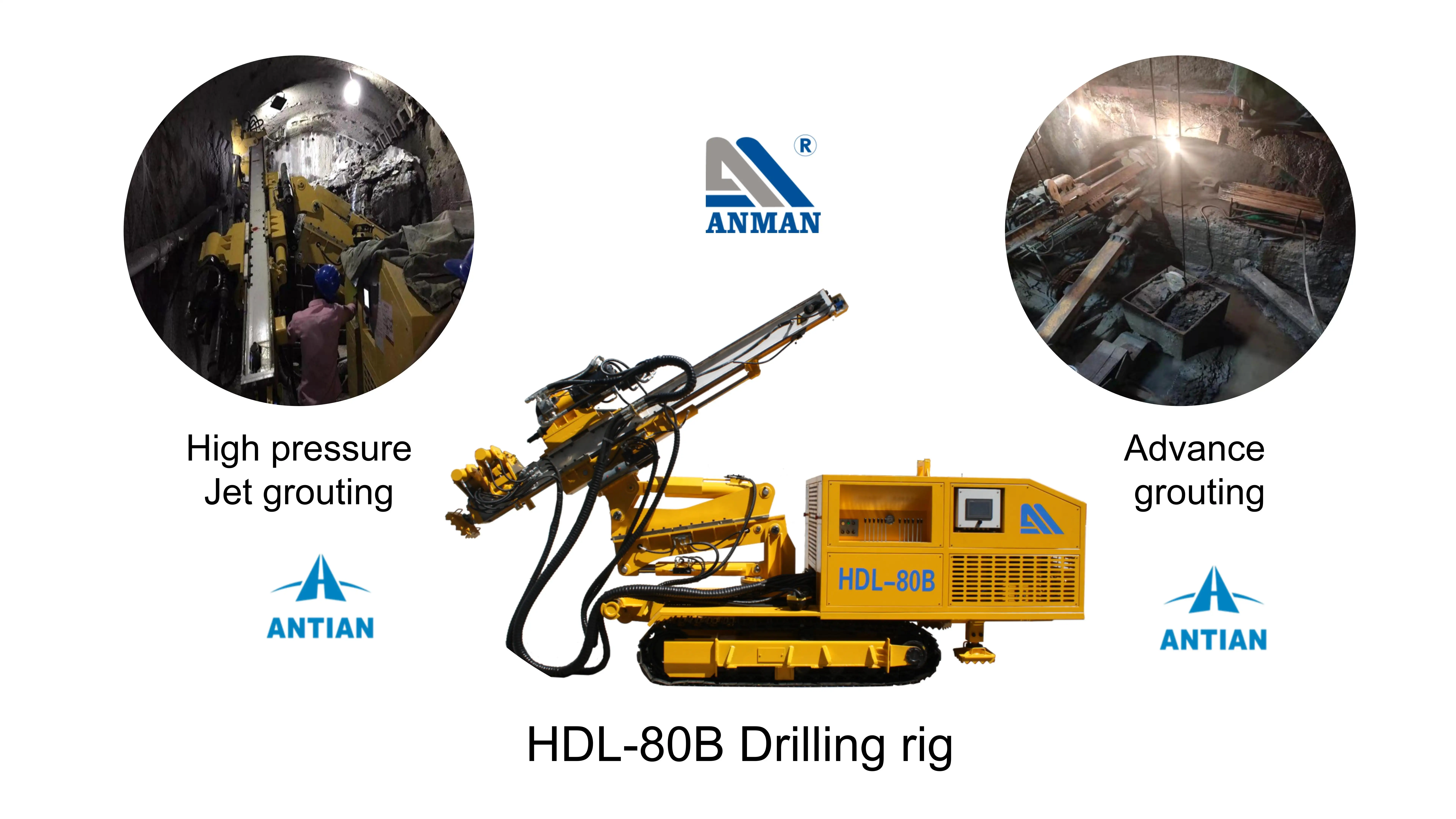 HDL-80B slightly disturbance area grouting drill rig